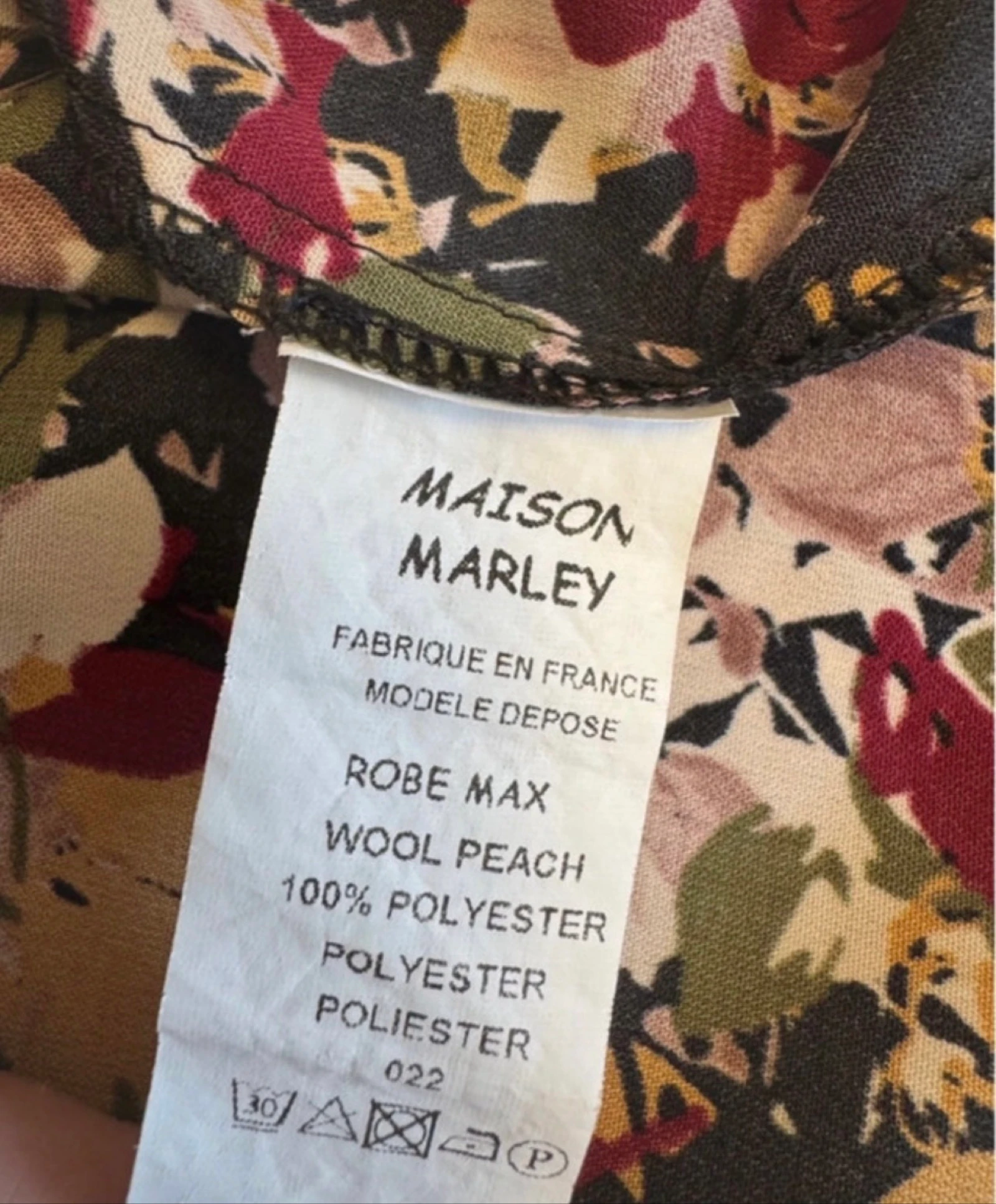Maison Marley mini vestido estampado floral talla S 36 – photo 8